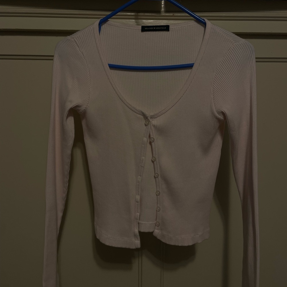 Brandy Melville pale pink cardigan